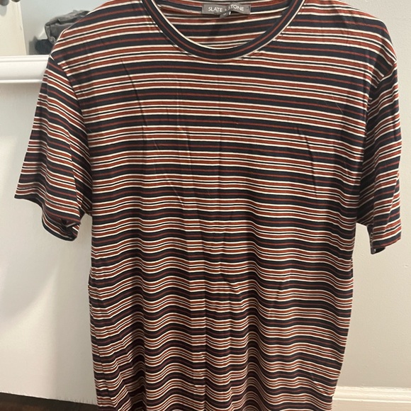 Slate and stone striped t shirt never worn - Picture 1 of 3